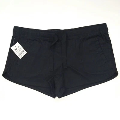 Pantalones Cortos Empyre Cintura Ajustable Negro Bolsillos Laterales Algodón Foto 1 de 3