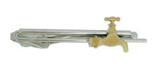 Wasserhahn  Krawattennadel bicolor ca. 7 cm lang wahlweise mit Box NM0155 - Bild 1 von 12