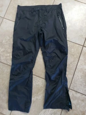 Pantalones artesanales para damas de montar, lluvia, trotar al aire libre, negros, XL × 32" de largo 1/4 cremallera (usados en excelente estado)  Foto 1 de 4