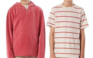 Unionbay Youth Cord Hoodie & Tee Set Size 14/16 NEW Red - Picture 1 of 3