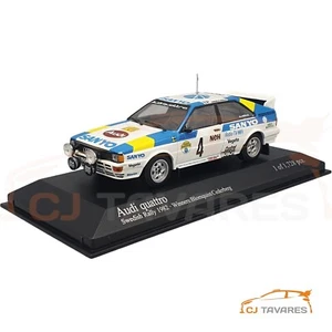 MINICHAMPS 430 821904 AUDI QUATTRO #4 BLOMQVIST - WINNER RALLY SWEDISH 1982 1/43 - Picture 1 of 3
