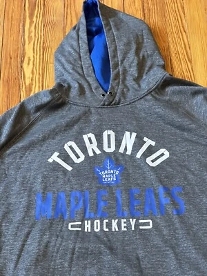 Toronto Maple Leafs NHL Fanatics Men's 5XB (5XL) Pullover Hoodie Gray - Image 1 of 4