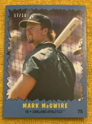 2022 TBT 25 #75 Topps The Incredible Hulk ⚾️ Mark McGwire ⚾️ BLUE Parallel 07/10 - Image 1 of 4