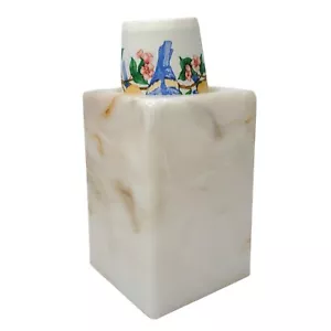 Dispensador emergente de encimera vintage de plástico de mármol sintético 3 oz taza Dixie baño - Imagen 1 de 9