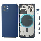 Replacement For iPhone 12 Back Glass Housing New Battery Cover Frame+Small Parts