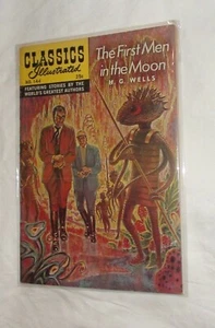 CLÁSICOS ILUSTRADOS Nº. 144 "LOS PRIMEROS HOMBRES EN LA LUNA" H. G. WELLS 1968 - Imagen 1 de 4