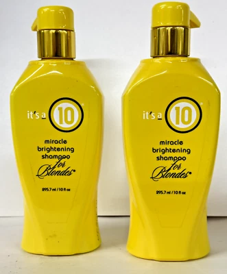 2 Pack --- It's a 10 Miracle Brightening Shampoo For Blondes, 10oz - Image 1 of 2