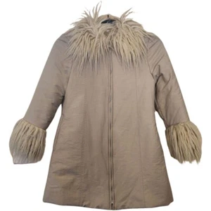 Prodigee Girls Size 6, Zip Up Jacket, Made In Australia, Vintage, Faux fur cuffs - Picture 1 of 14