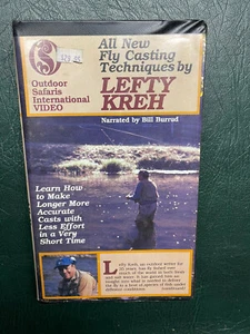 All new fly casting techniques by Lefty Kreh Narrated by Bill Burrud VHS Tape!!! - Picture 1 of 6