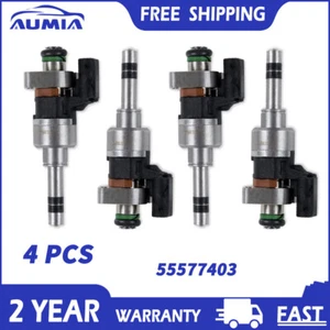 4Pcs Petrol Fuel Injector For Vauxhall Corsa E Astra K Insignia B 55577403 UK - Picture 1 of 11