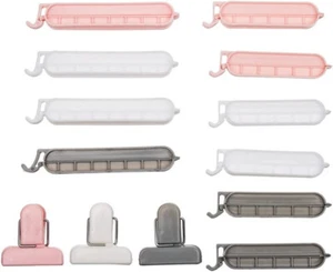 Borsa riutilizzabile per conservazione alimenti clip sigillanti congelatore cucina frigorifero confezione da 13 - Foto 1 di 8