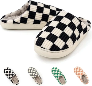 House Slippers for Women,Fuzzy Mens Slippers,Casual House Shoes Memory Foam Wome - Picture 1 of 12