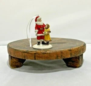 Royal Doulton Santa and Girl Figurine Christmas Ornament  Hand Decorated HN 5862 - Bild 1 von 3