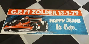 BELGIAN GP ZOLDER 1979 F1 ORIGINAL PERIOD LARGE RACE STICKER ADESIVO AUFKLEBER - Picture 1 of 2