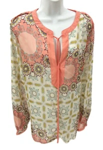 3x Saphir Silhouette Medaillon transparente Bluse Bauern Top Shirt Polyester - Bild 1 von 4