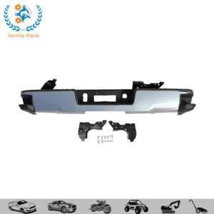 W/O Sensor Hole For Chevy Silverado GMC Sierra 1500 2014-2018 Chrome Rear Bumper - Picture 1 of 9