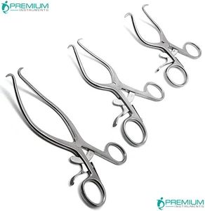 Gelpi Retraktoren 3,5", 5,5", 7" scharfe Punkte Chirurgisch Veterinär 3er Set - Bild 1 von 5