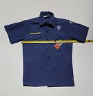Boy Scouts of America Youth Boys L Short Sleeve Button Up Lincoln Heritage Blue
