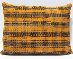 24"x18" HOME DESIGN PILLOW WOOL RECTANGLE HANDWOVEN TURKISH YELLOW AREA RUGS 20+ - Picture 1 of 3