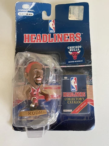 Headliners NBA Dennis Rodman orange hair Chicago Bulls collector series1996 New Cover