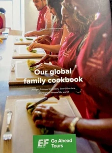 AROUND WORLD COOKBOOK 140 Recipes Go Ahead Tours Family 320 pg Hardcover - Imagen 1 de 3