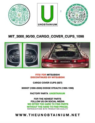 PARA MITSUBISHI 3000GT/DODGE STEALTH (1990-2000) TAPAS DE CUBIERTA DE CARGA Foto 1 de 4