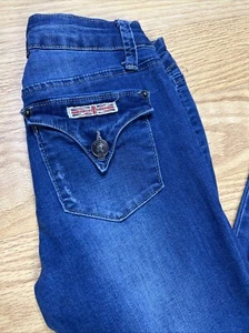 Hudson Mädchen Jeans Größe 12 Pattentaschen Medium Wash Skinny Straight Denim W23L29 - Bild 1 von 10