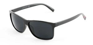 Category 4 Horn Rim OG LOC Style Super Dark Black Sunglasses - Picture 1 of 5