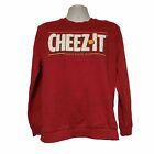Kelloggs Cheez-It Sweatshirt  Woman's Large Red Raised Textured Logo