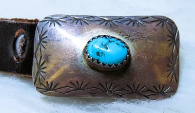 Navajo años 70 13 piezas. Cinturón Concho Turquesa Foto 1 de 4