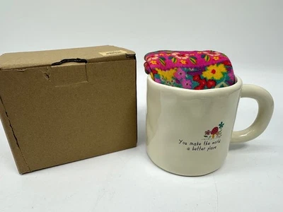 Juego de tazas y calcetines folclóricos Natural Life “Haces del mundo un lugar mejor” Foto 1 de 2