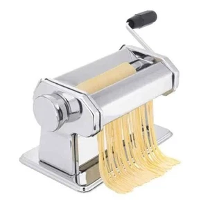 2 in 1 Manual Pasta Machine Maker Stainless Steel Roller and Cutter - Picture 1 of 2