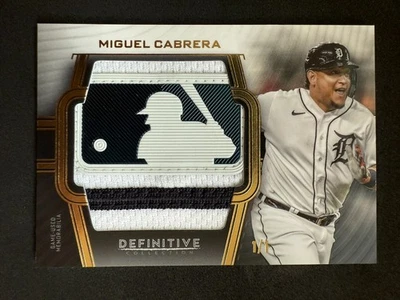 2022 Topps Definitive Collection Jumbo Relic Miguel Cabrera ONE OF ONE!!! - Image 1 of 2