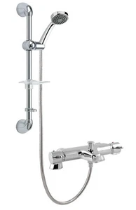 DEVA LEVER THERMOSTATIC BATH SHOWER WITH SLIDE RAIL KIT SHTLV106 - Picture 1 of 3