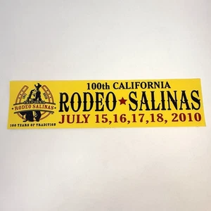 100. California Rodeo Salinas Juli 2010 Sticker Aufkleber 100 Jahre Tradition - Bild 1 von 7