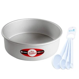 Fat Daddio's Round Cake Pan 9 x 3 Inch Baking Pan Bundle with Lumintrail Meas... - Picture 1 of 3