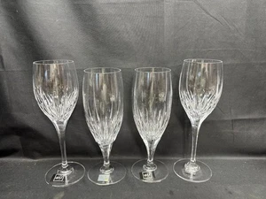 Set of 4 (2 Sizes) Mikasa "ARTIC LIGHTS" ~ (2) Beverage Glasses (2) Goblets - Picture 1 of 8
