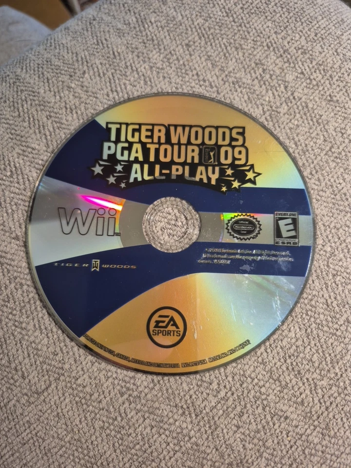 Tiger Woods PGA Tour 09: All-Play Nintendo Wii 2008 DISC ONLY, NO USPS TRACKING - Image 1 of 1