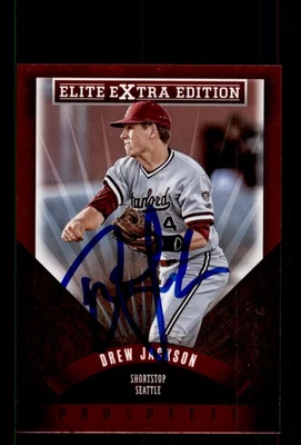 Signed Baseball Card Auto Drew Jackson 2015 Panini Elite Extra #178 Mariners - Image 1 of 2