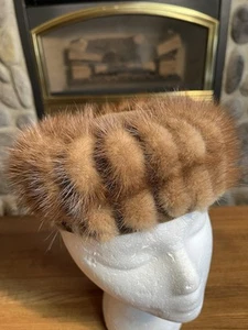 1940’s Fur Pillbox Winter Hat Vintage Formal Lined - Picture 1 of 5