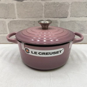 Le Creuset Signature Cocotte Ronde 18cm 7" 2qt Malva Rosa Esmalte Hierro Fundido - Imagen 1 de 13
