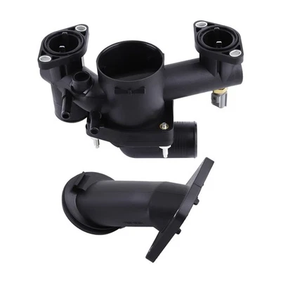 Thermostat Housing + Thermostat for Jaguar XJ8L/XJ/S-Type R 2003-2005 AJ89485 - Image 1 of 4