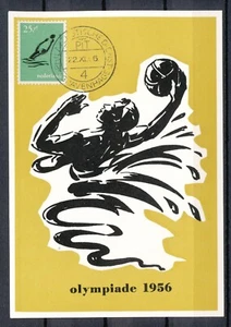 25+8c OLYMPIADE 1956 MAXIMUMKAART 22.XI.56 PHILATELISTISCHE DIENST Va808 - Picture 1 of 2