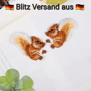 Flicken zum Aufbügeln Bügelflicken Aufbügler Patches Eichhörnchen Aufbügelflicke - Picture 1 of 6