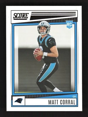 2022 Score Football Matt Corral RC #302 Carolina Panthers - Image 1 of 2