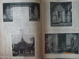 Strange Temple Guardian Demons China Siam Bangkok Buddha Rare Old Article 1899 - Picture 1 of 3