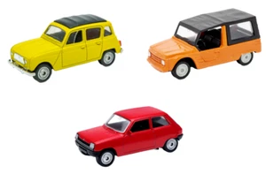 Set of 3 cars Renault 3 inches (7cm) Welly Toy Model Diecast WEL08 - Picture 1 of 3