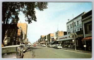 Queen Street, Sault Ste Marie Ontario Canada, Vintage Chrome Postcard #2 - Picture 1 of 2