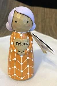 NEW Hallmark "Friend" The Omura Collection Figurine, 4.5" Japanese Kokeshi Doll - Picture 1 of 5