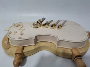 4x Violin maker Planes Tool Luthier Steel Blade wood project Curved Bottom #113 - Picture 1 of 8